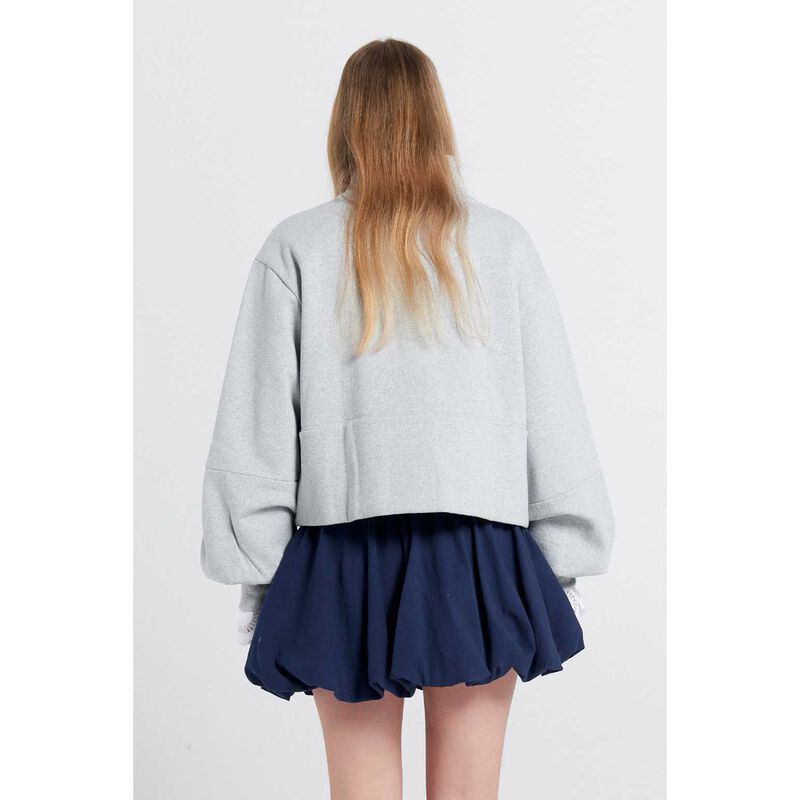 Karen Walker Runaway Zip Front Sweatshirt image number 1